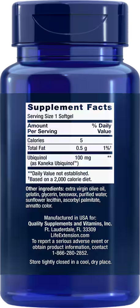 Super ubiquinol CoQ10 (100 mg)