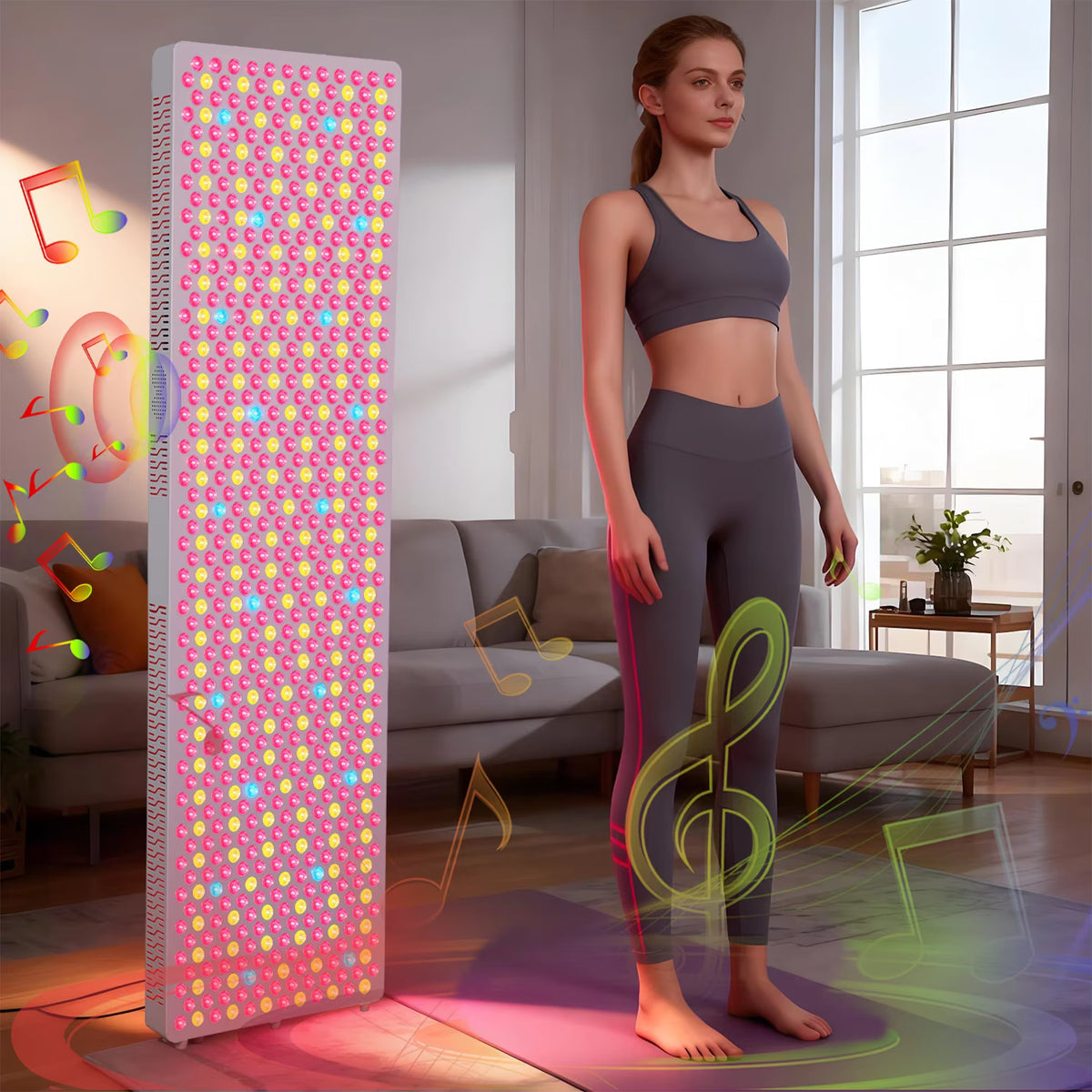 Uno Vita RLPRO1000-X2 rødlyspanel med 720 LED, touch-skjerm, 9 bølgelengder, app og Bluetooth