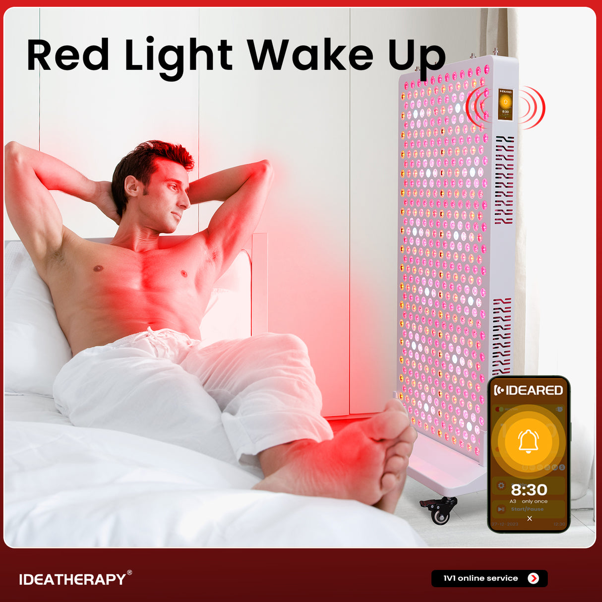 Uno Vita's RLPRO600 LED Therapy Light (full spectrum red light therapy)
