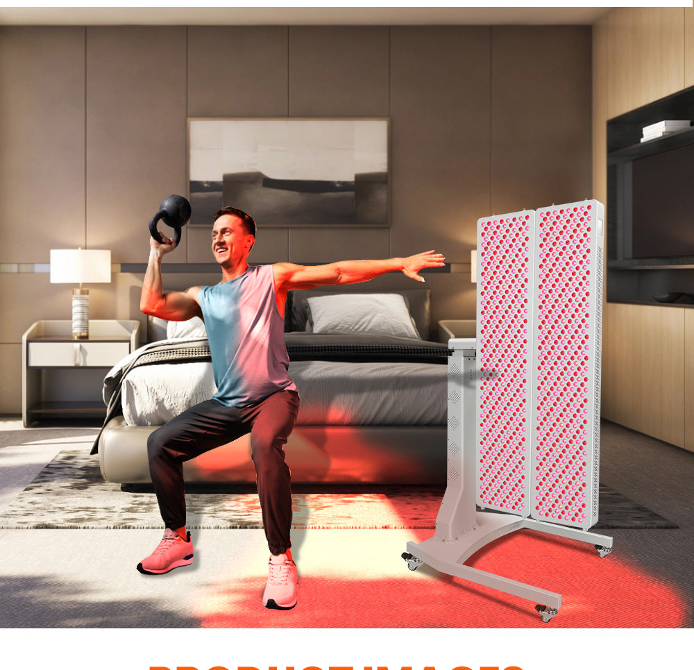 Uno Vita`s Motorized Lift Stand for Uno Vita's Series Red Light Panels