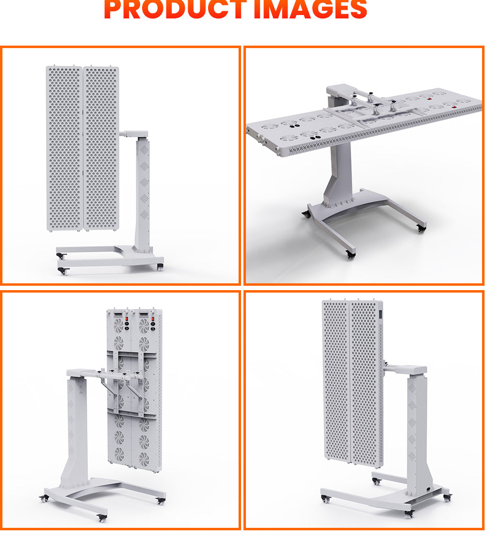 Uno Vita`s Motorized Lift Stand for Uno Vita's Series Red Light Panels