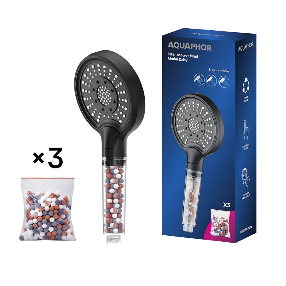 AQUAPHOR Daisy shower head with filter stones