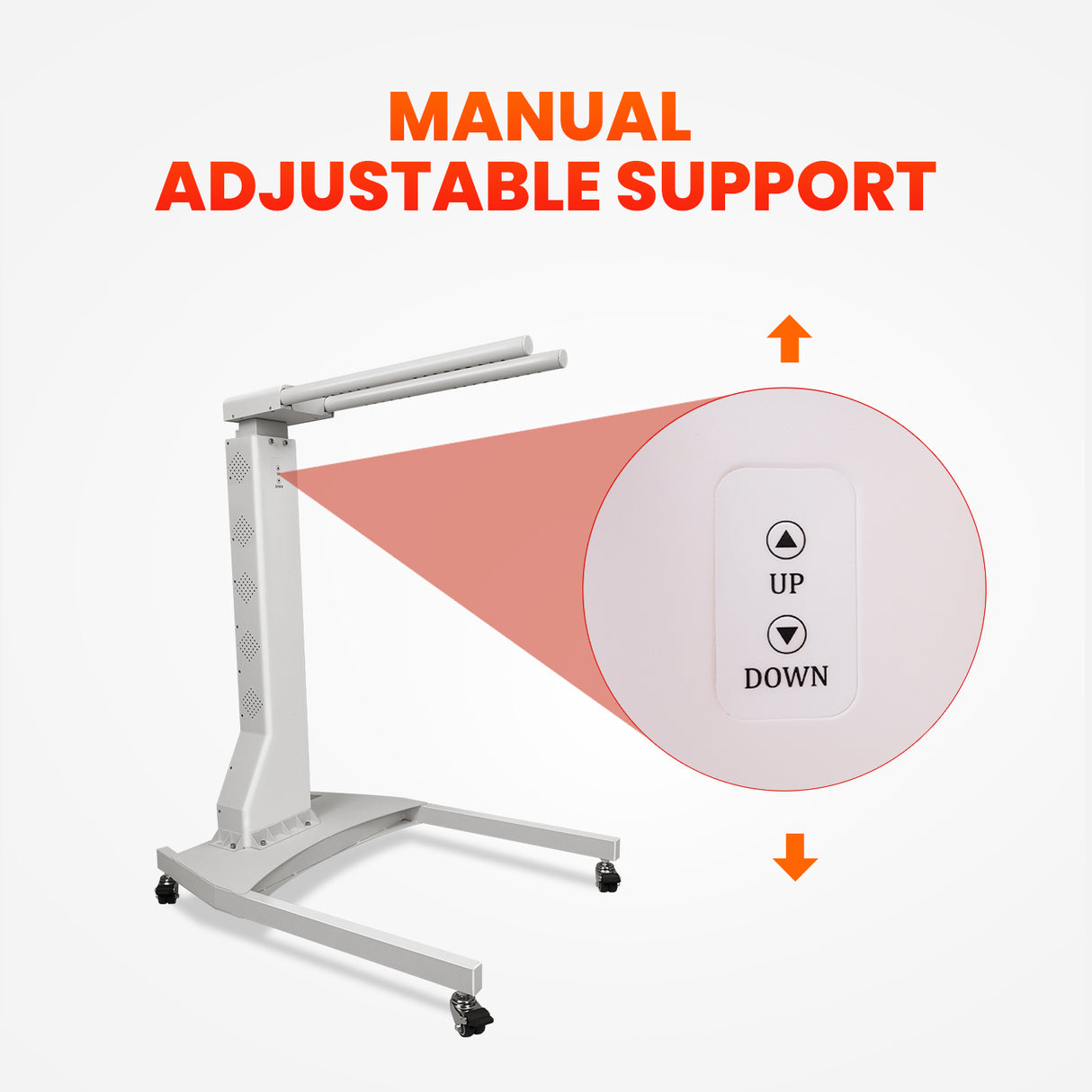 Motorized Lift Stand for Uno Vita's RLMaxC Series Red Light Panels