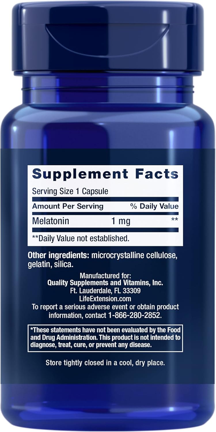 Melatonin 1 mg (60 capsules) (EXP 07/2025)