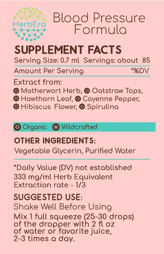 HerbEra Blood Pressure Formula Tincture