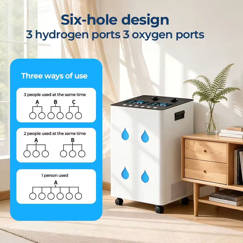 Large Flow 6000 ml Hydrogen Inhaler – (Hydrogen Oxygen Generator)