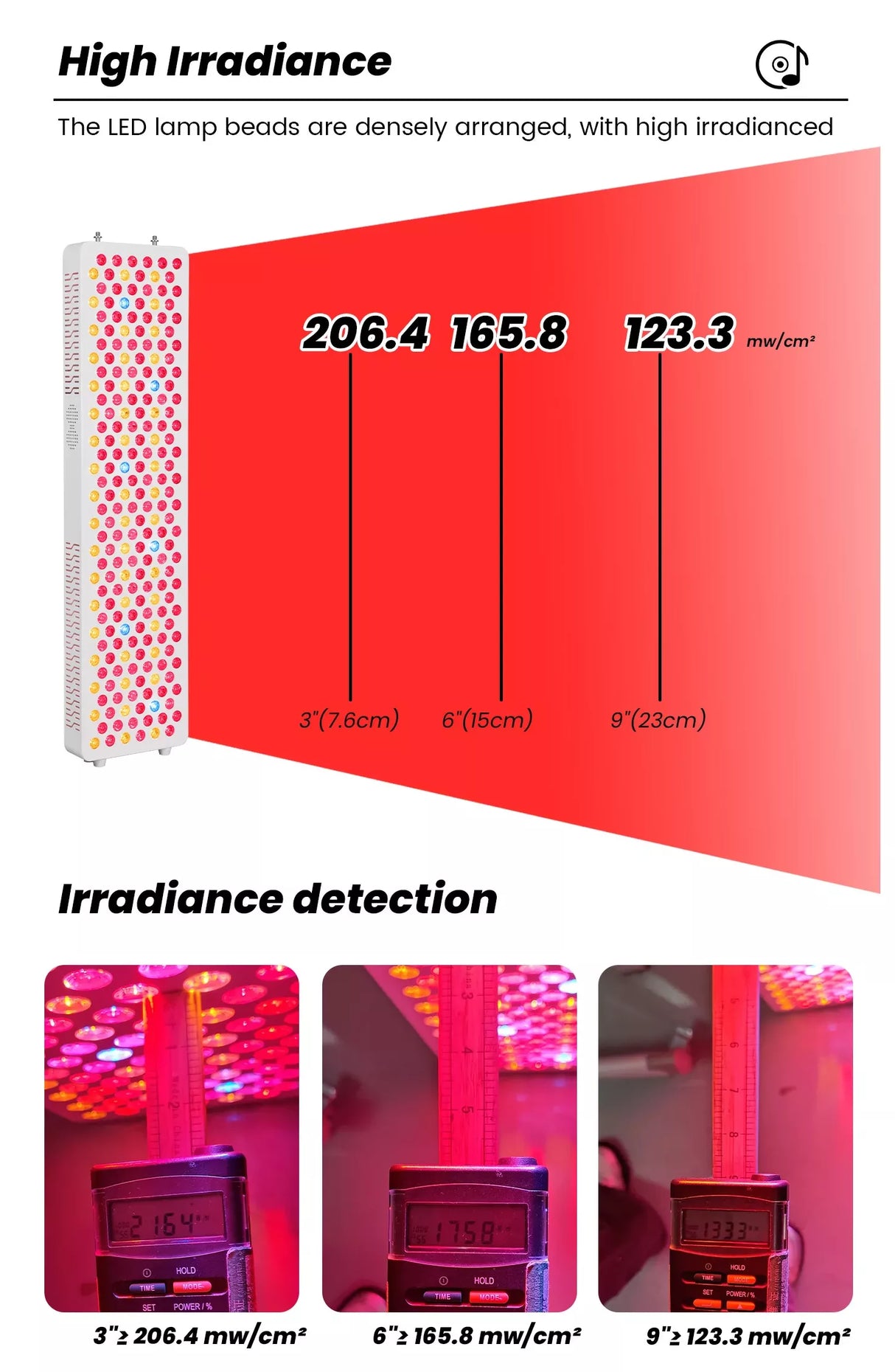 Uno Vita’s RLPRO300-X2 – Innovative Red Light Therapy (9 waves – music – Luci Phi)