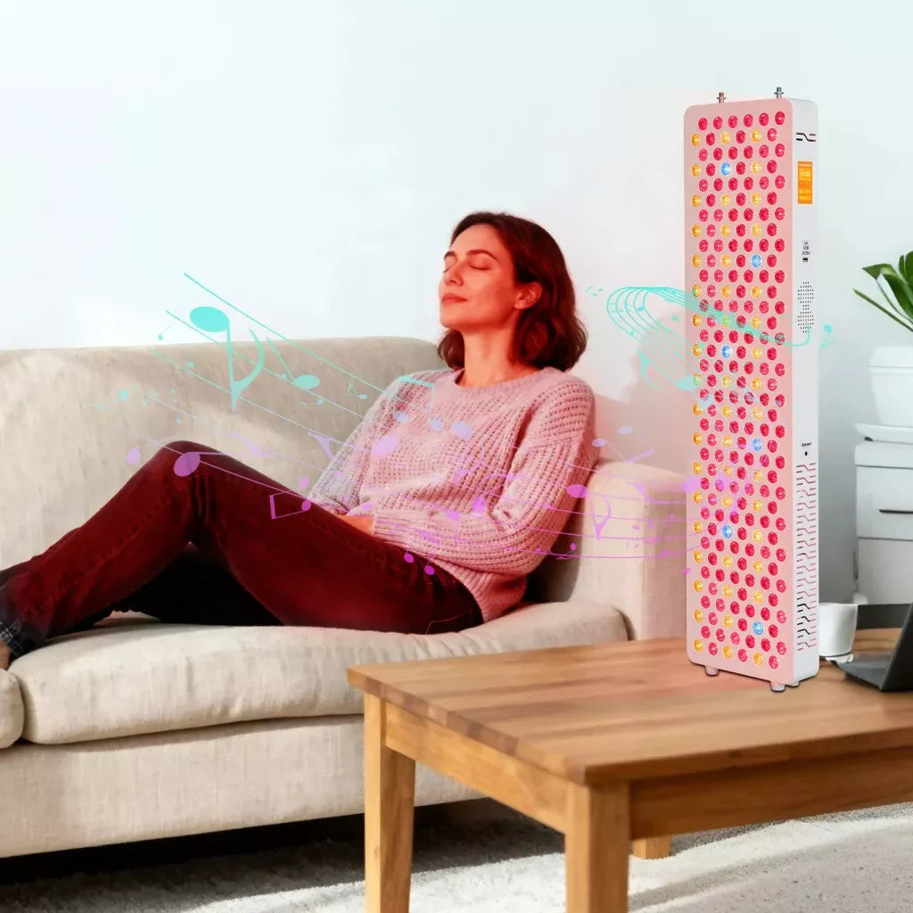 Uno Vita’s RLPRO300-X2 – Innovative Red Light Therapy (9 waves – music – Luci Phi)