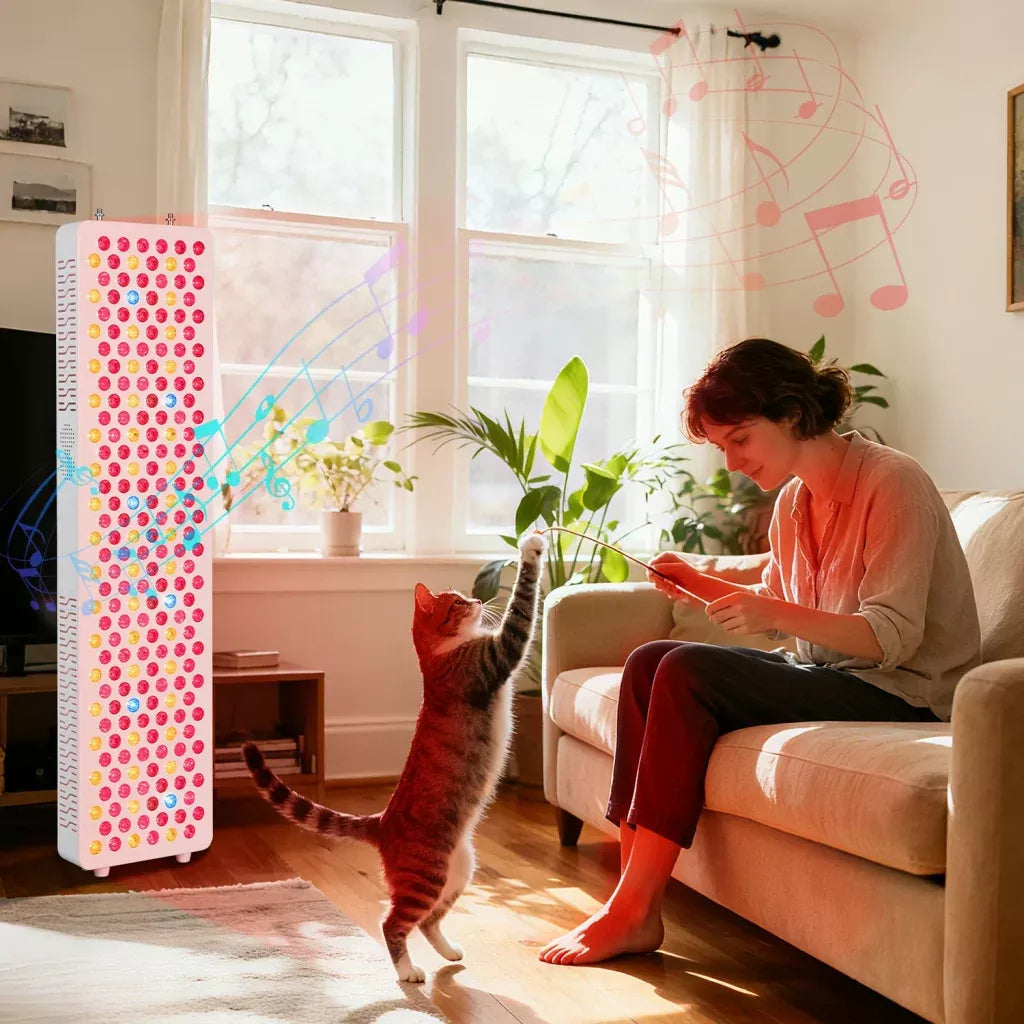 Uno Vita’s RLPRO300-X2 – Innovative Red Light Therapy (9 waves – music – Luci Phi)