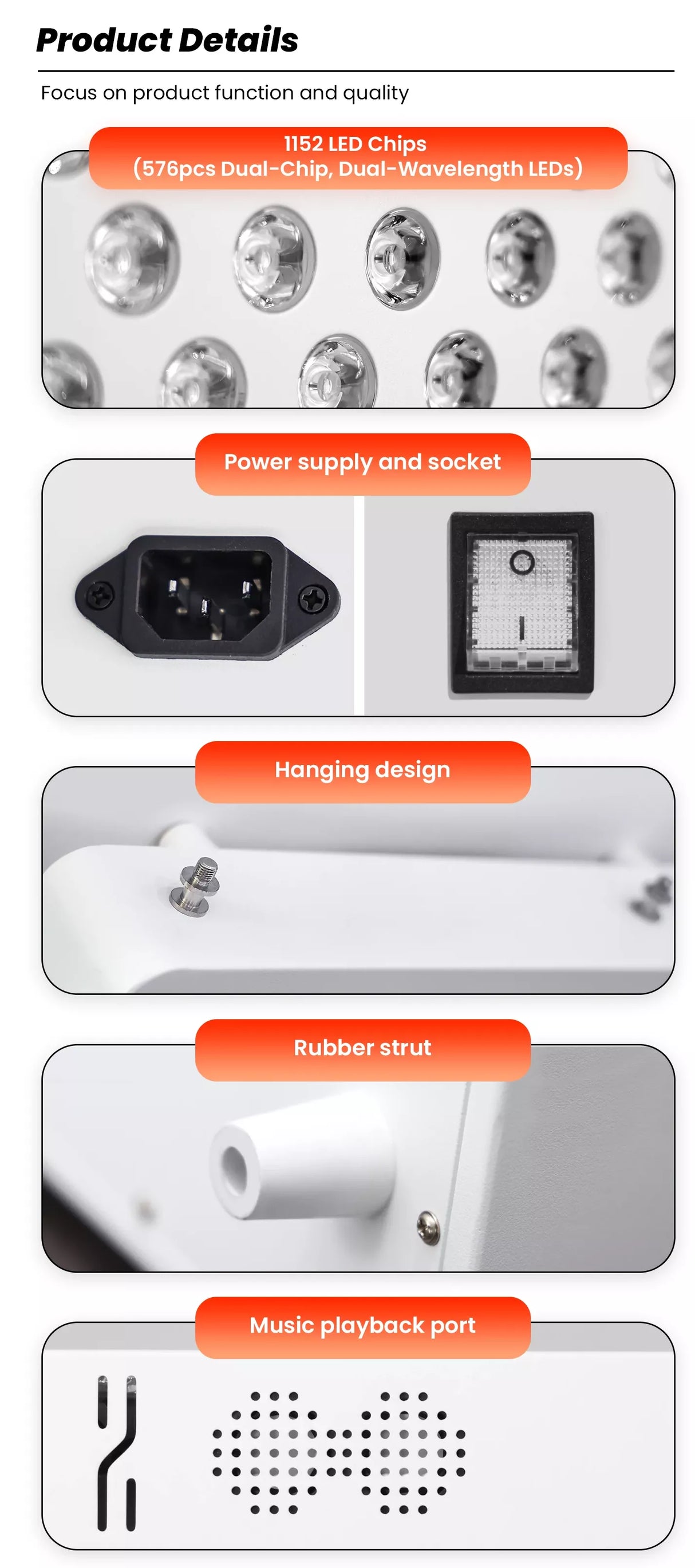 Uno Vita’s RLPRO600Max-X2 – Innovative Red Light Therapy (9 waves – music – Luci Phi)