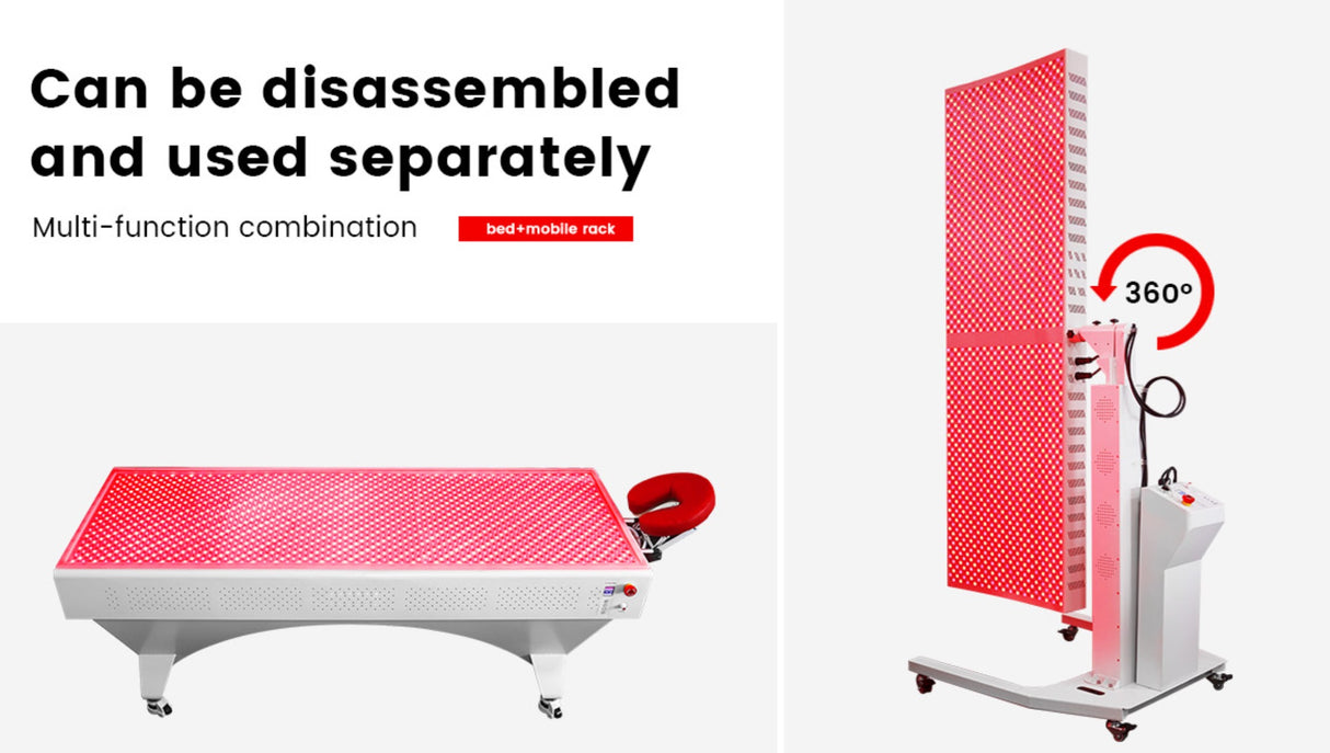 Uno Vita`s Red Light Therapy Bed and Panel for clinics and professionals