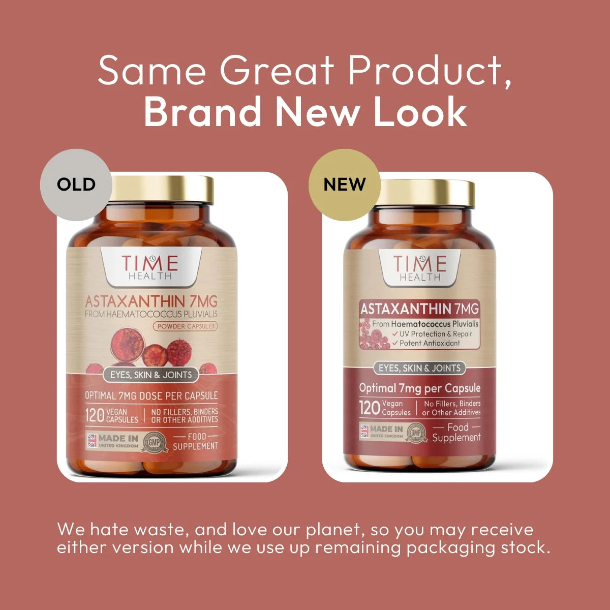 Astaxanthin - 7mg - Super Antioxidant - UV Protection