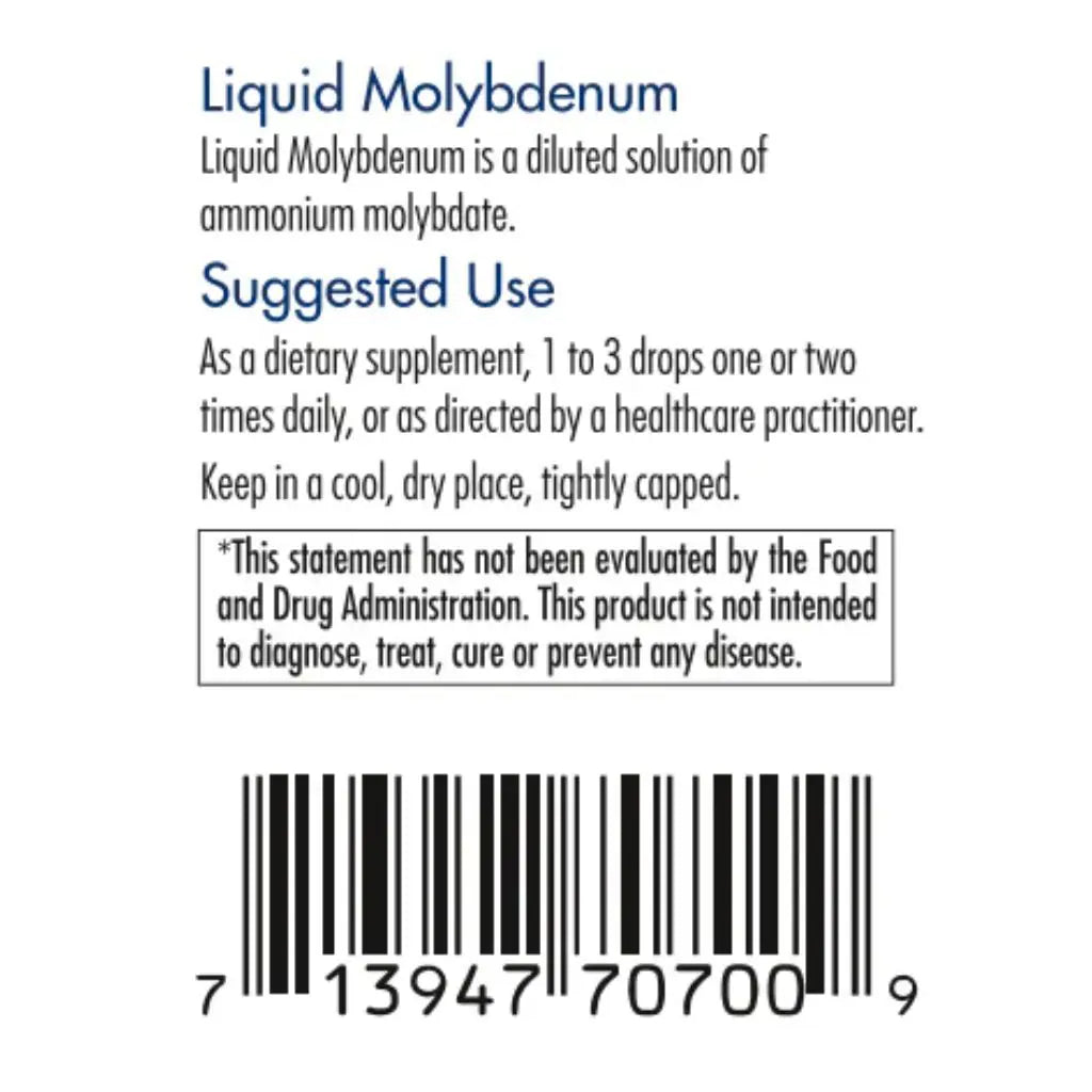 Liquid Molybdenum Allergy Research Group