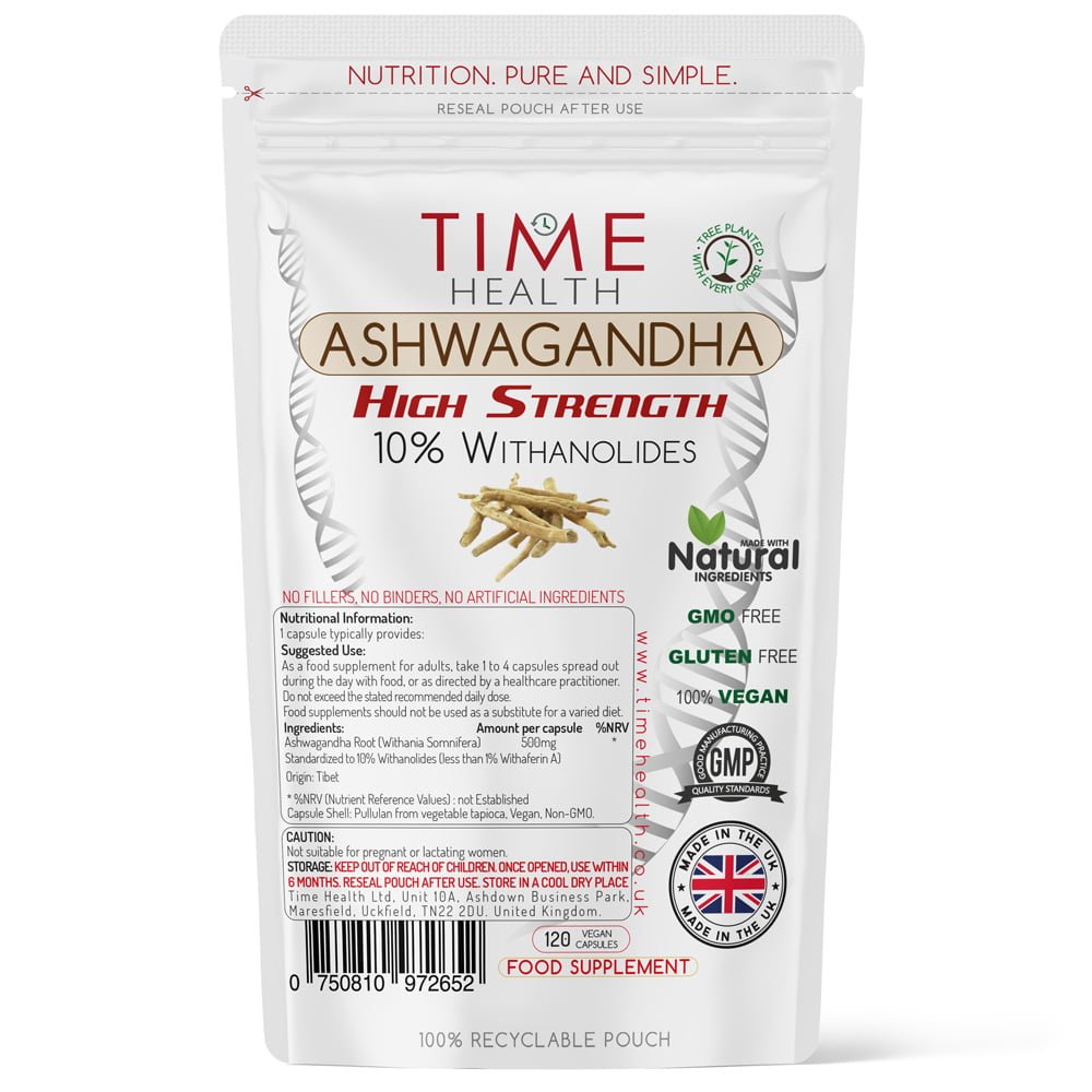 Ashwagandha – 10% Withanolides – HIGH STRENGTH – Maximum Benefits - Uno Vita AS