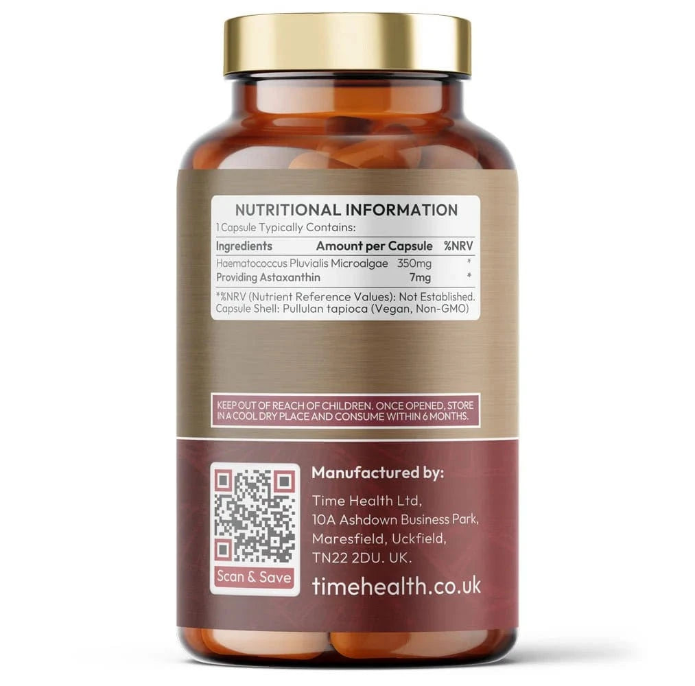 Astaxanthin - 7mg - Super Antioxidant - UV Protection - Uno Vita AS