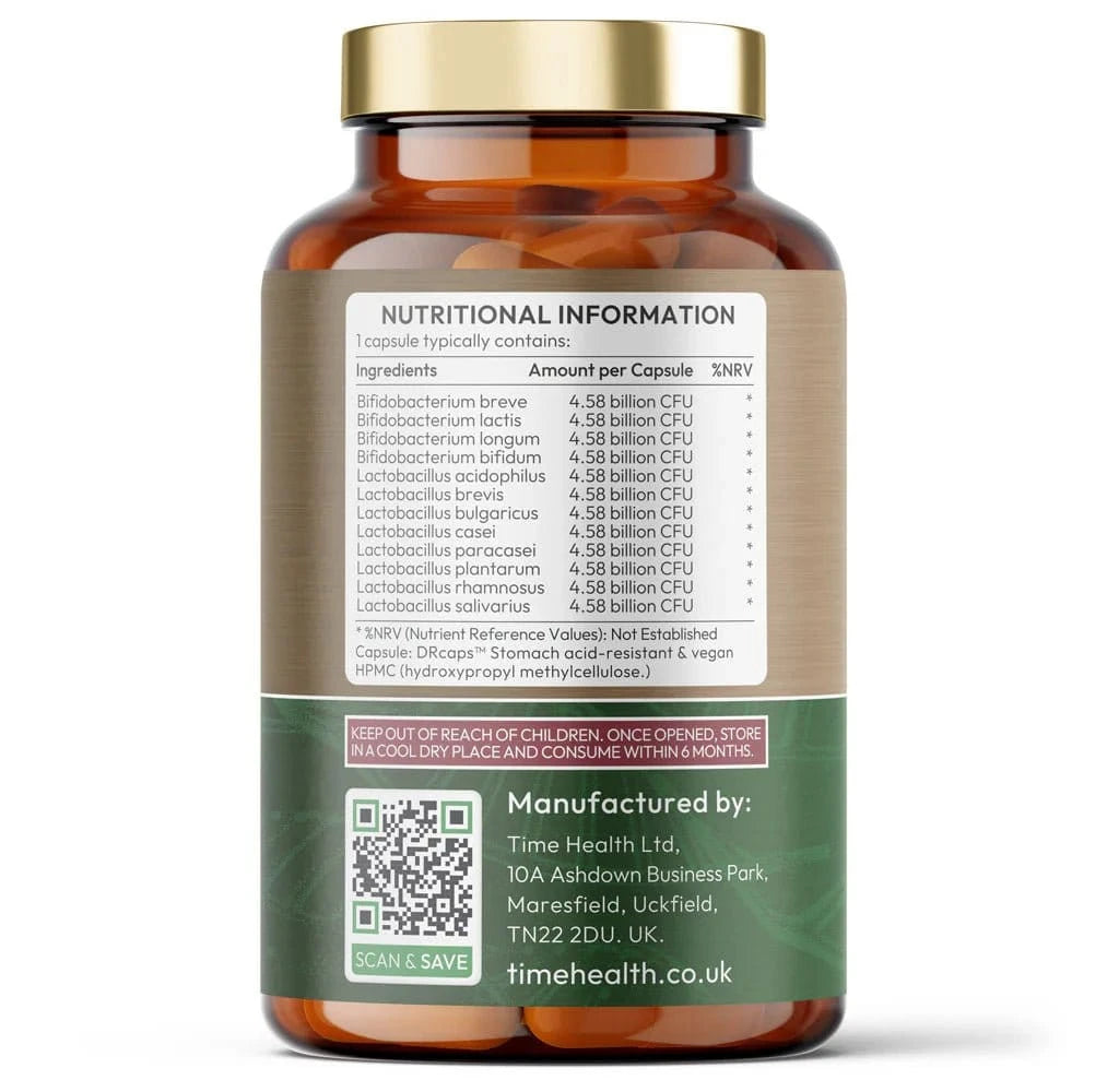 Bio Cultures – Digestive Support - 55 Billion CFU - Stomach Acid Resistant - Uno Vita AS