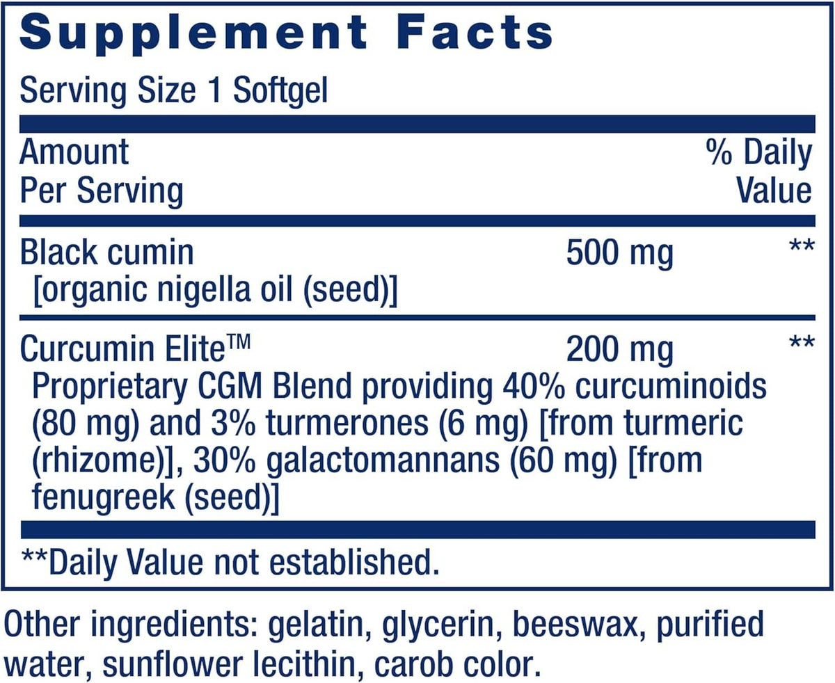 Black Cumin Seed Oil and Curcumin Elite™ - Uno Vita AS