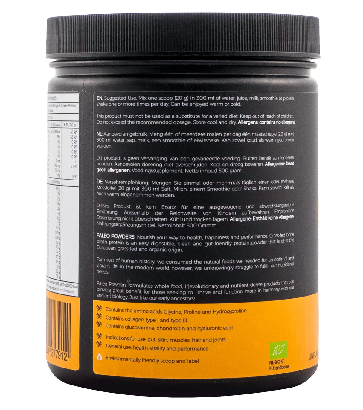 Paleo Bone Broth - European Grass-Fed Beef - 500 grams