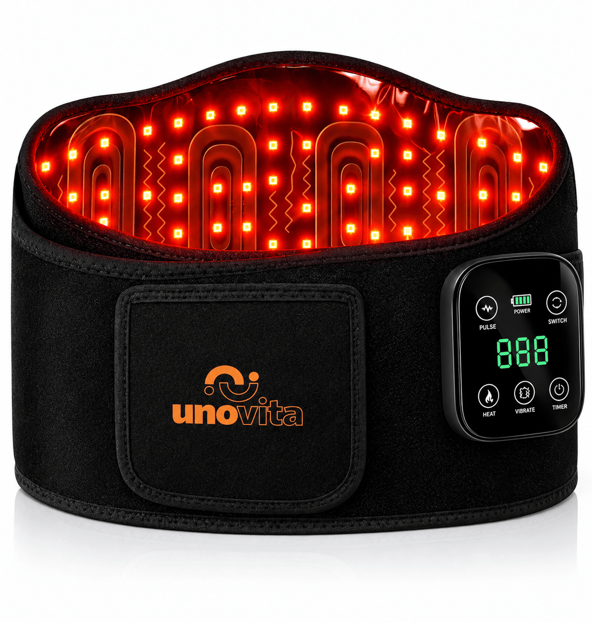 Uno Vita RB105 red light therapy belt with 660 and 850 nm LEDs