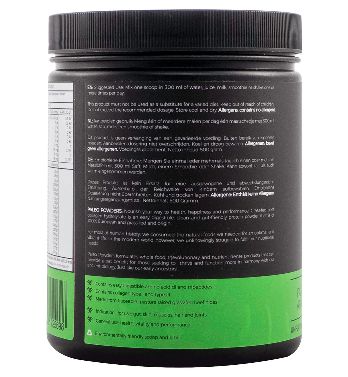 Paleo Collagen Hydrolysate – Grass-Fed (500 grams)