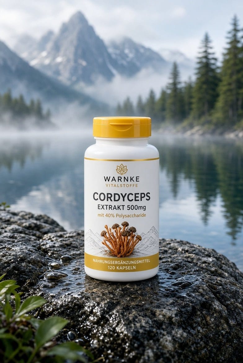 Cordyceps Extract 500mg with 40% Polysaccharides - 120 capsules - easy to swallow - Uno Vita AS