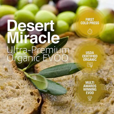 Desert Miracle - Atlas Olive Oil - Moroccan Ultra Premium, Cold First Pressed, Extra Virgin - Uno Vita AS