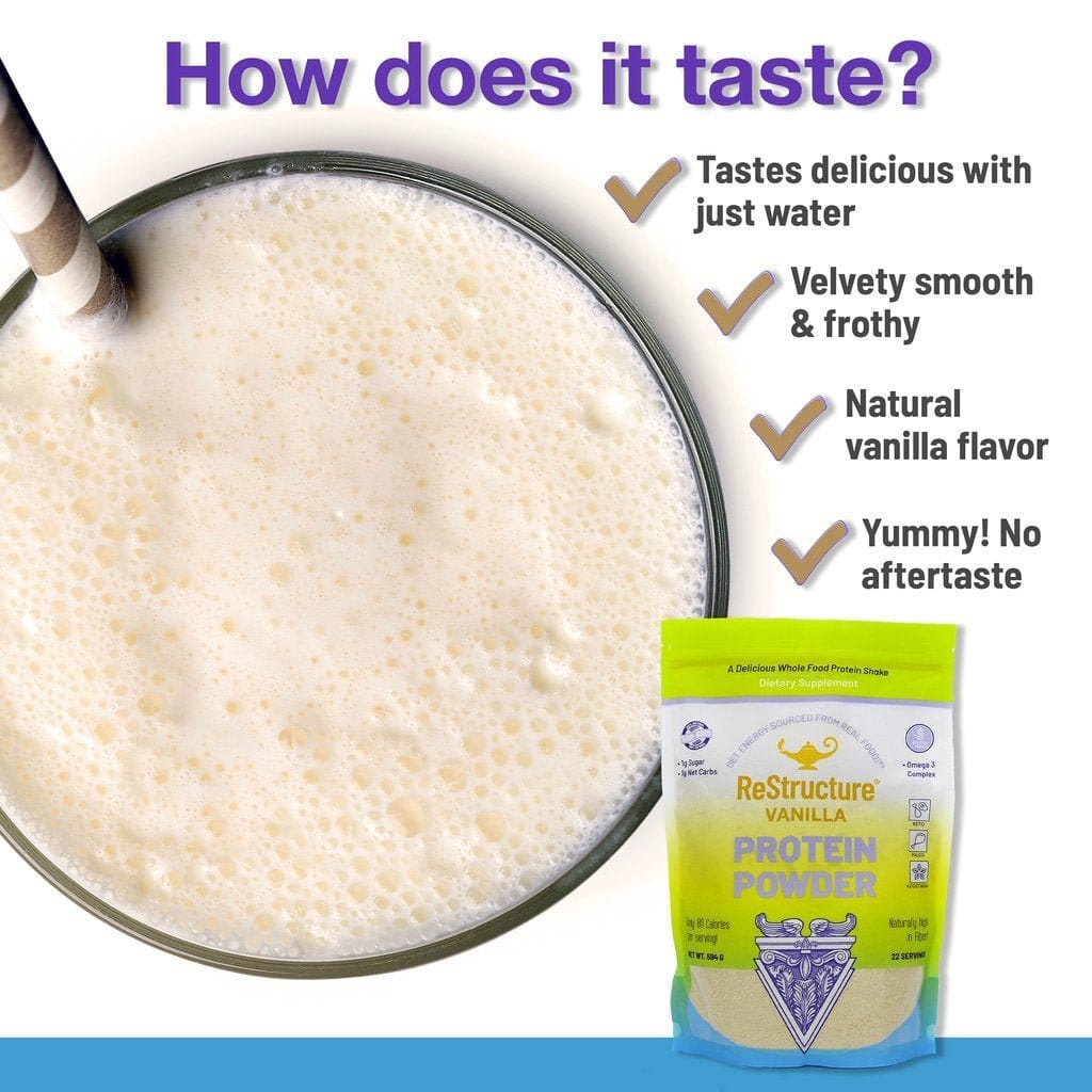Dr. Dean’s ReStructure Protein Powder Vanilla 594g - Uno Vita AS