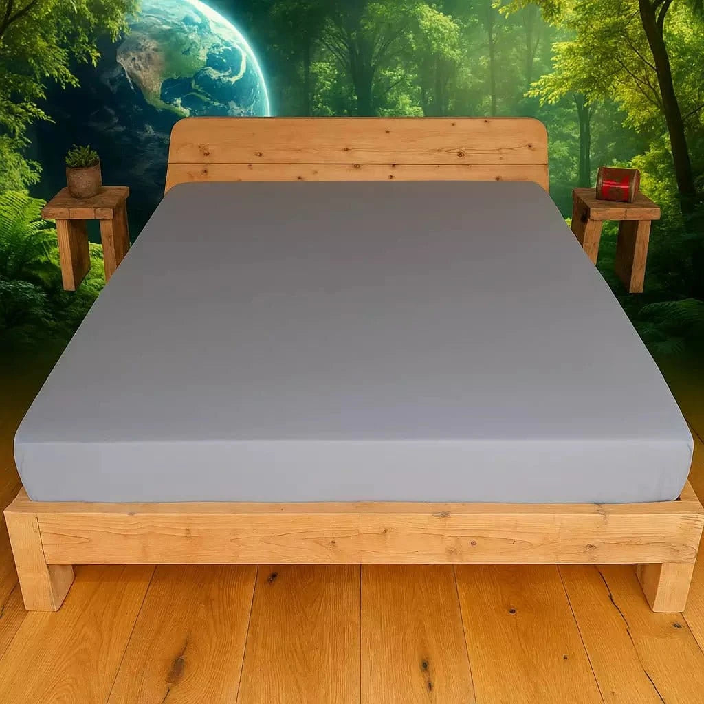 Earthing High-Silver jordingslaken 140x200 cm, formsydd laken med 24 % sølvtråder og jordingskabel