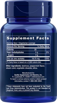 Enhanced Zinc Lozenges (Peppermint) (30) - Uno Vita AS