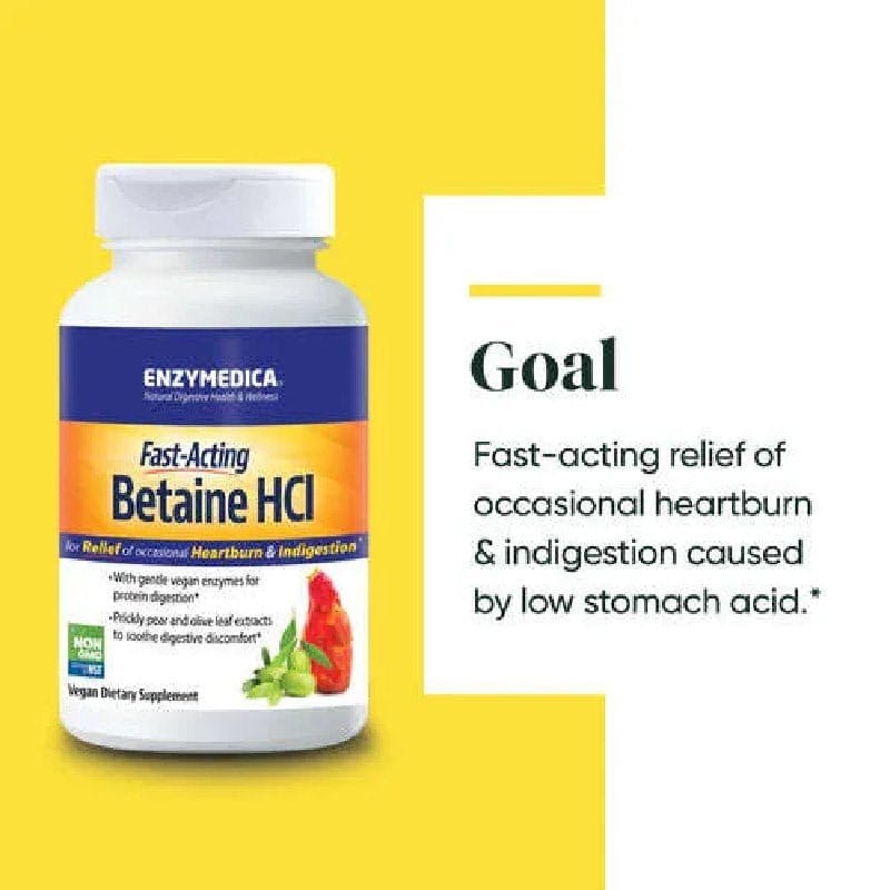 Enzymedica Betaine HCl (120) - Uno Vita AS