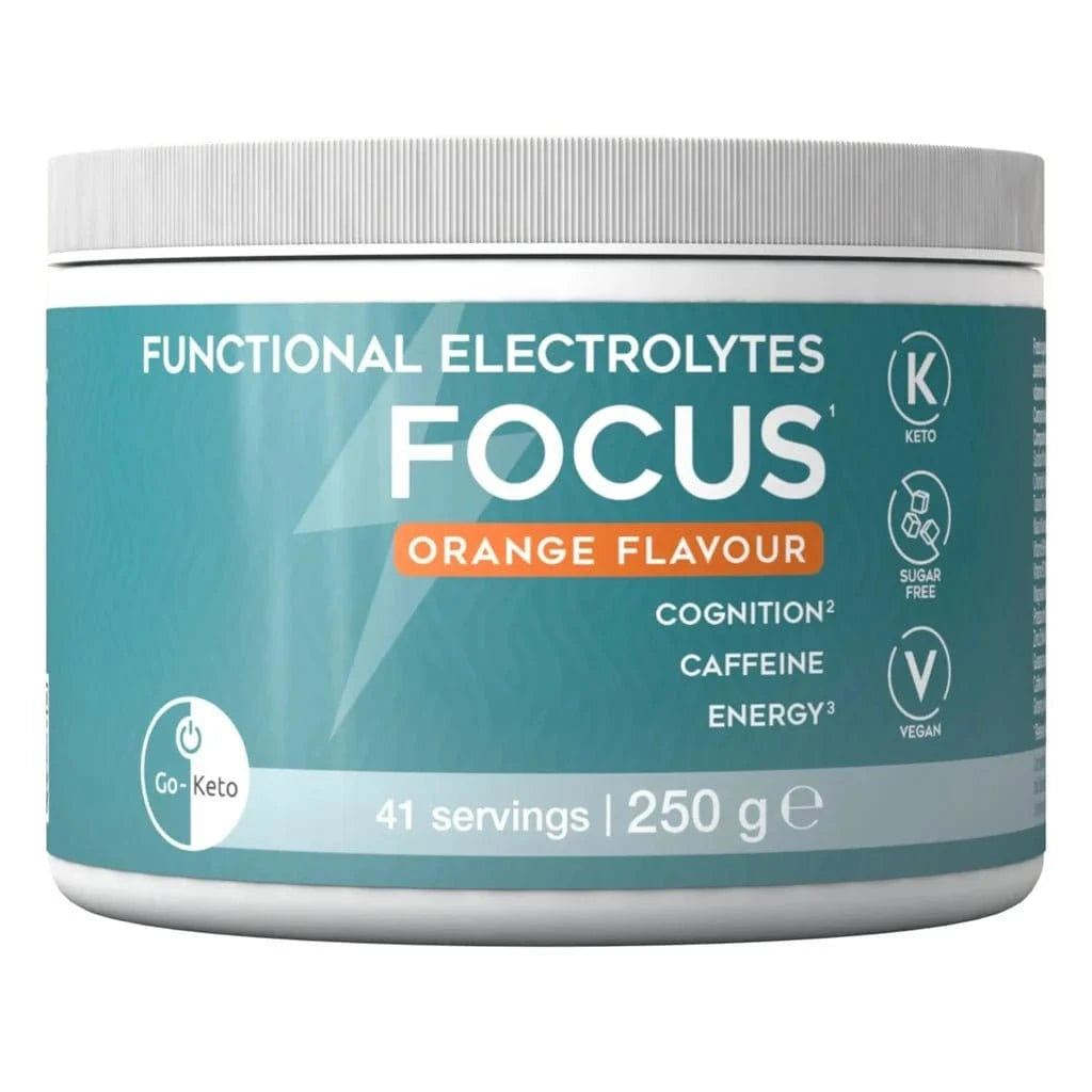 Functional Electrolytes Drink Mix Focus Orange Go-Keto 41 servings - Uno Vita AS