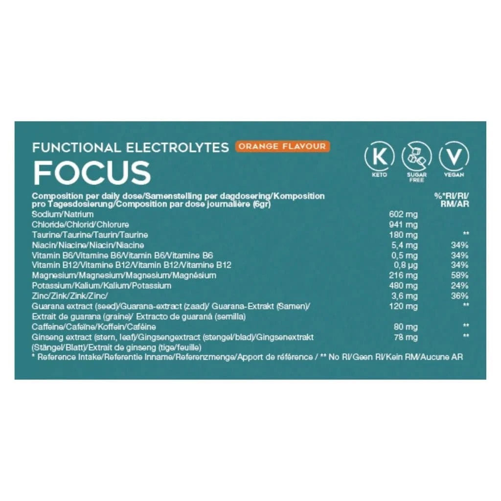 Functional Electrolytes Drink Mix Focus Orange Go-Keto 41 servings - Uno Vita AS