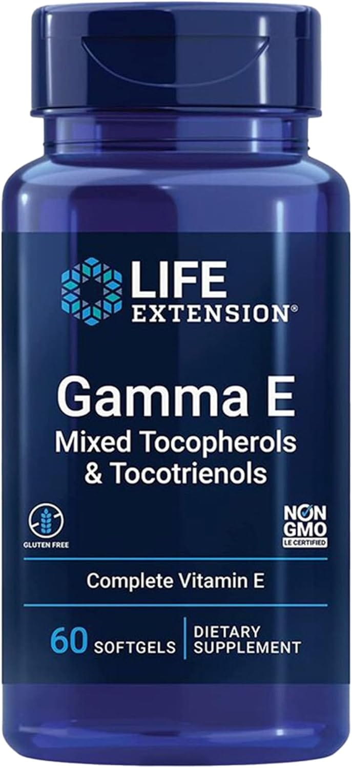 Gamma E Mixed Tocopherols & Tocotrienols, 60 myke kapsler med komplett vitamin E-kompleks fra Life Extension