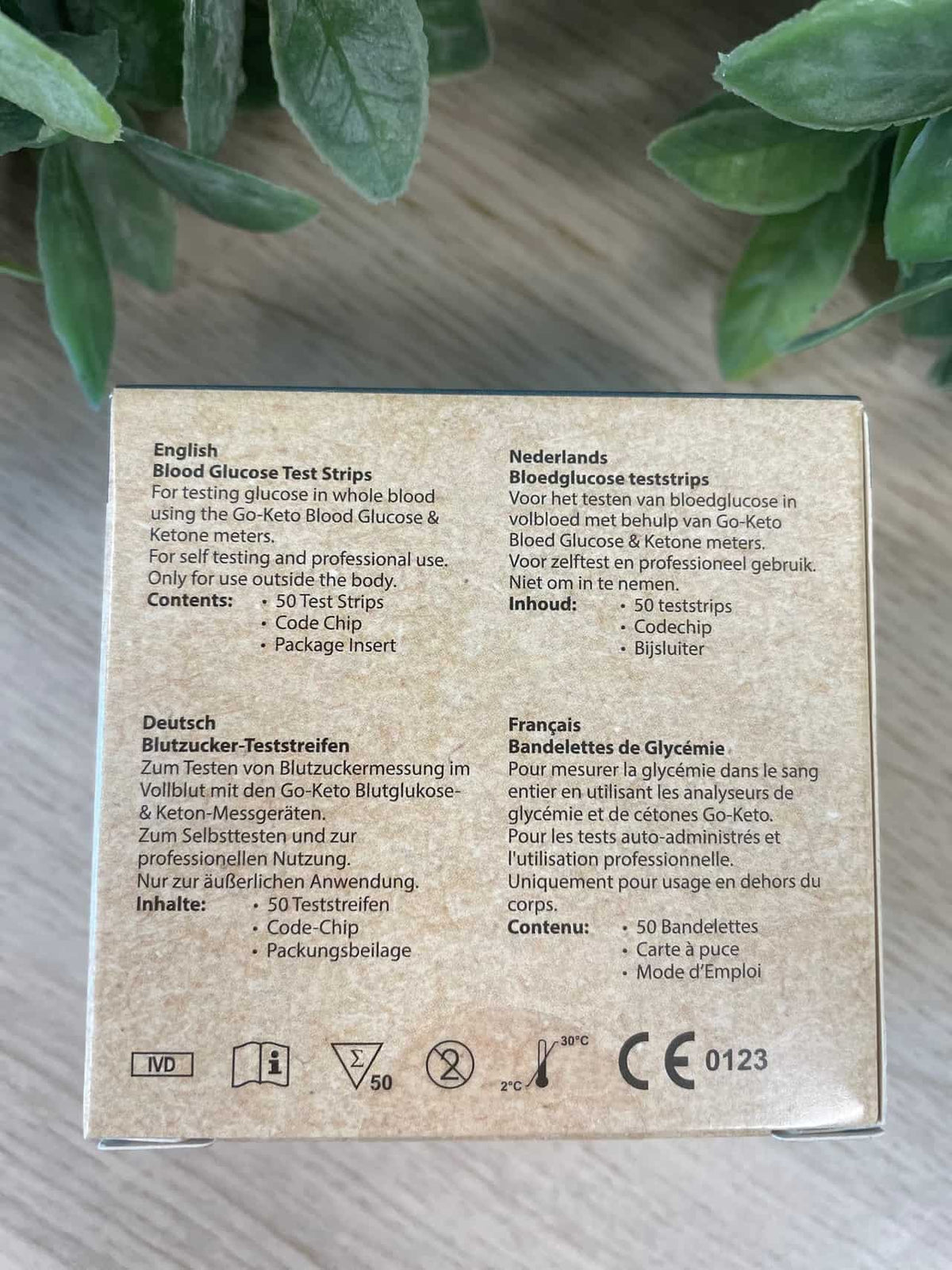 Go - Keto Glucose Teststrips (x50) - Uno Vita AS