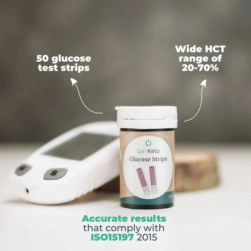 Go - Keto Glucose Teststrips (x50) - Uno Vita AS