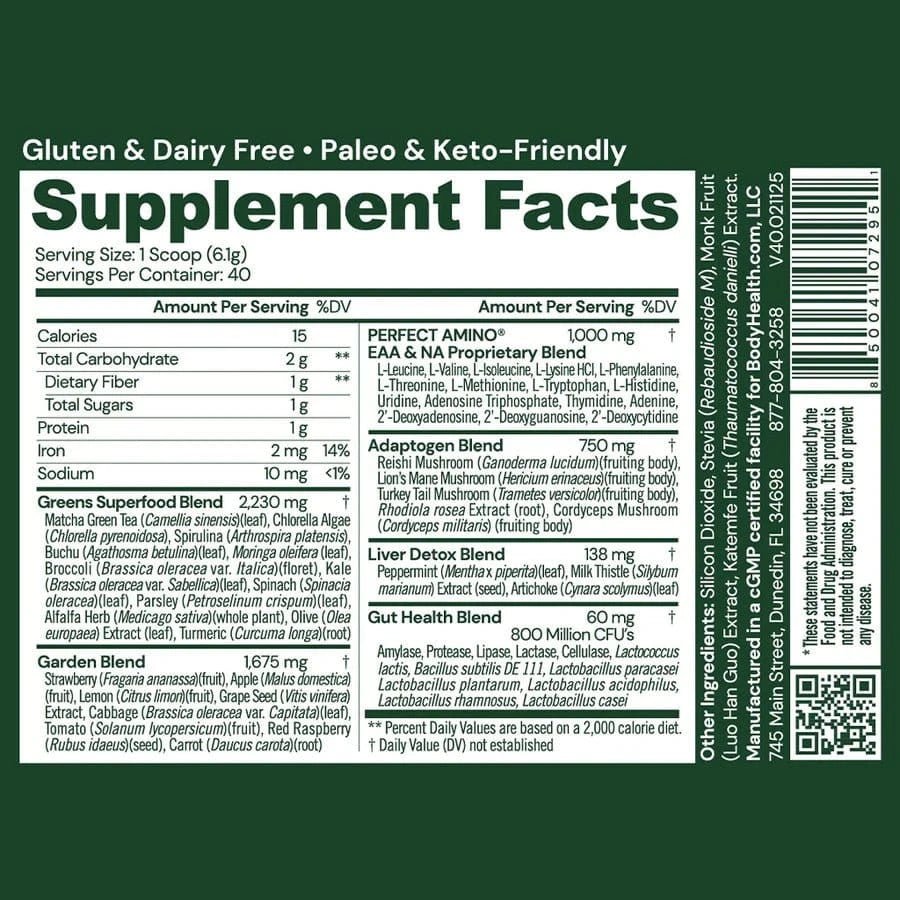 Greens - Perfect Amino - Uno Vita AS
