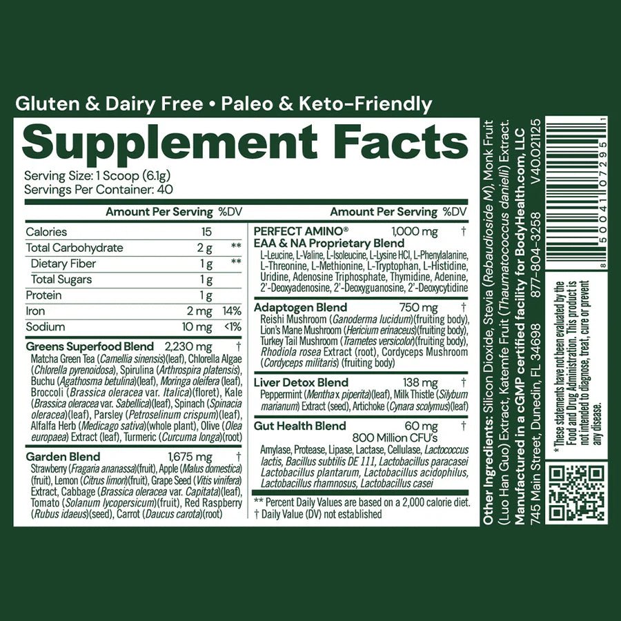Greens - Perfect Amino - Uno Vita AS
