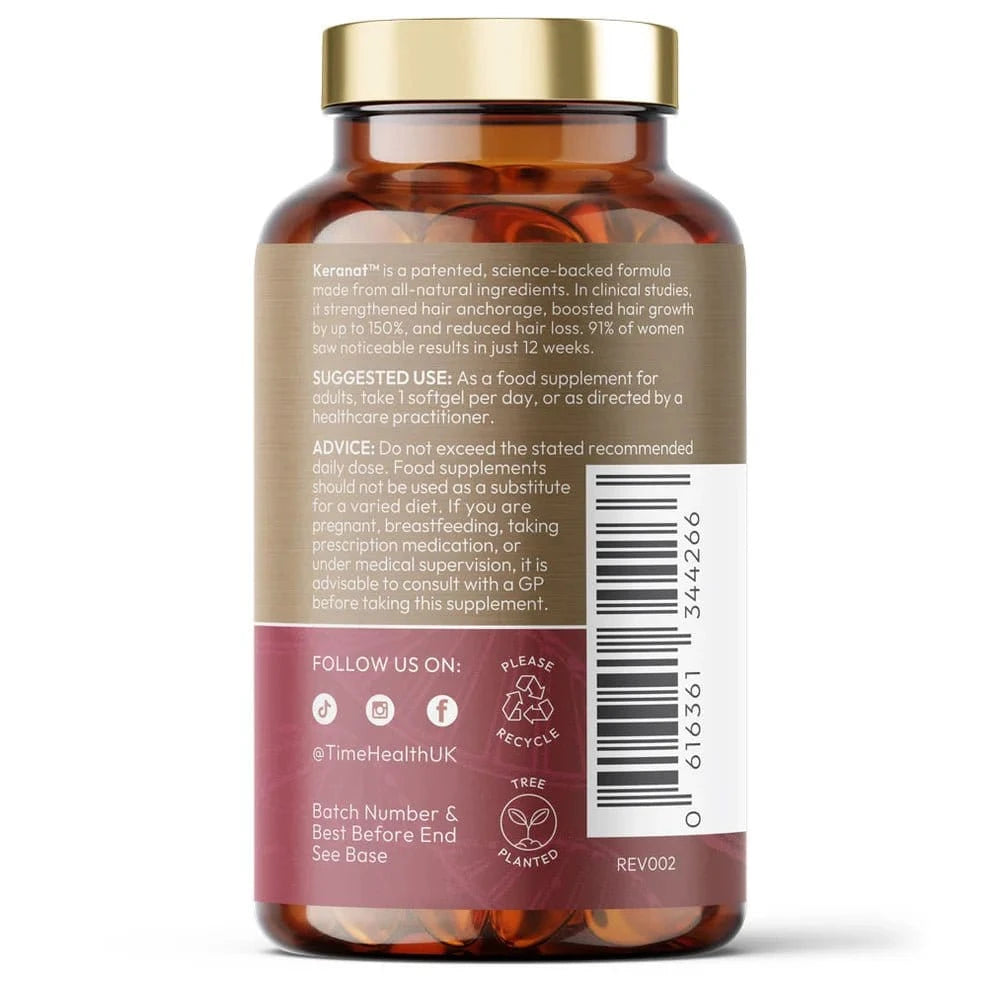 Hair Complex - Clinically Proven Keranat - Improves Hair Brightness, Volume & Beauty - Uno Vita AS