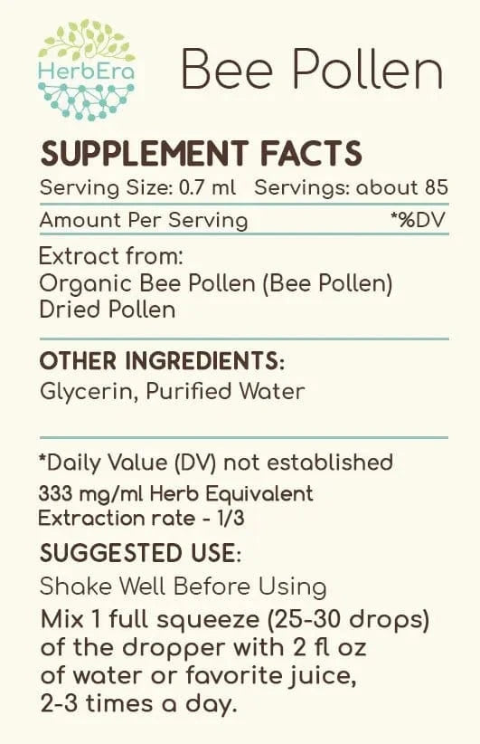 HerbEra Bee Pollen Tincture - Uno Vita AS