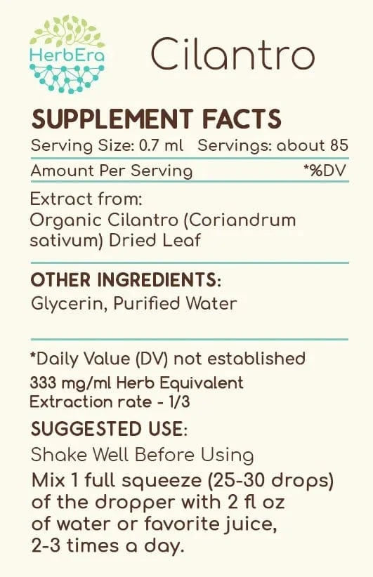 HerbEra Cilantro Tincture - Uno Vita AS