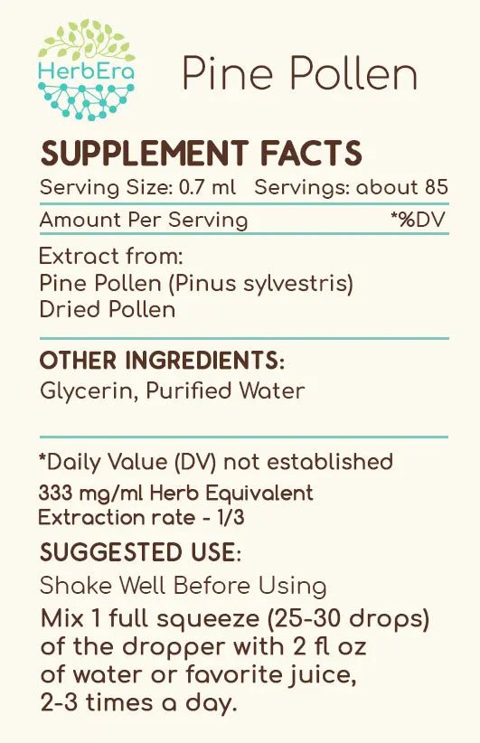 HerbEra Pine Pollen Tincture - Uno Vita AS