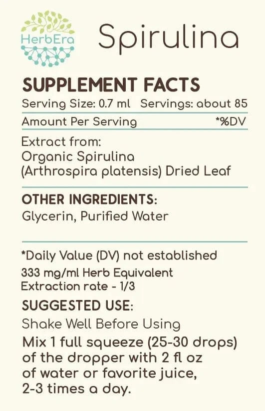 HerbEra Spirulina Tincture - Uno Vita AS