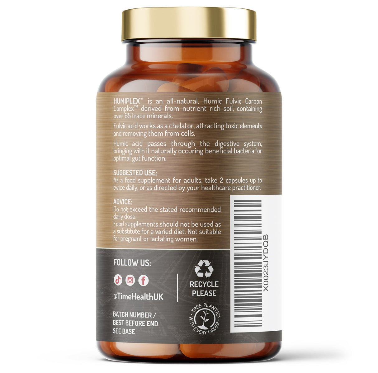 Humiplex® – Fulvic & Humic Multi - Nutrient Complex (120 Capsule Bottle) - Uno Vita AS