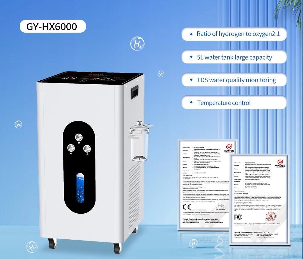Hydrogen inhalator GY - H6000 (4000 ml H2) - Uno Vita AS