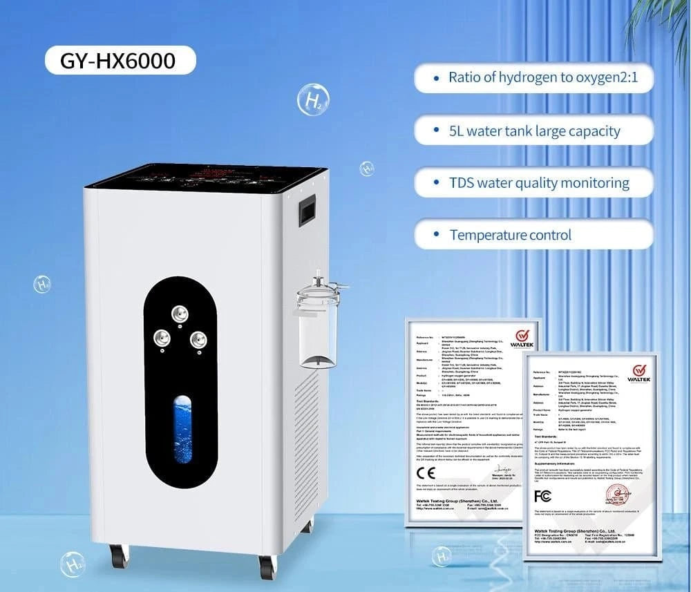 Hydrogen inhalator GY - H6000 (4000 ml H2) - Uno Vita AS