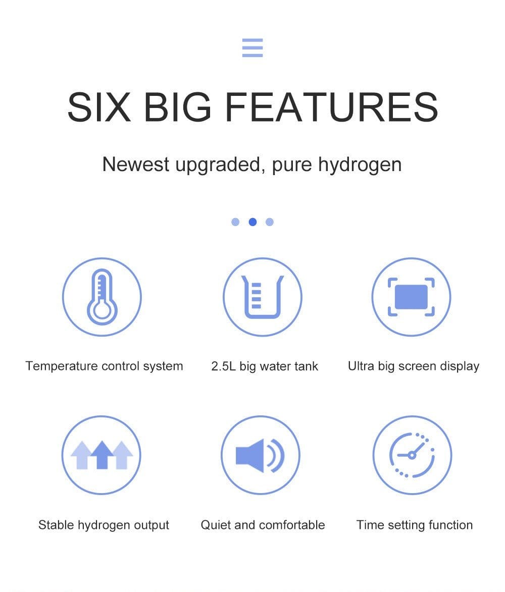 Hydrogen inhalator GY - HX1500 (1000 ml H2) - Uno Vita AS