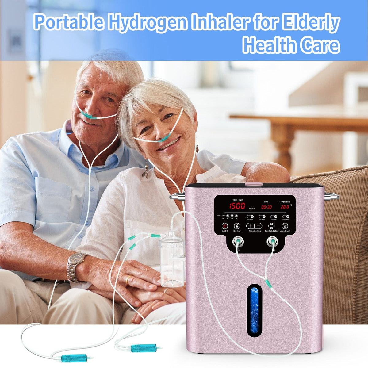 Hydrogen inhalator GY - HX1500 (1000 ml H2) - Uno Vita AS