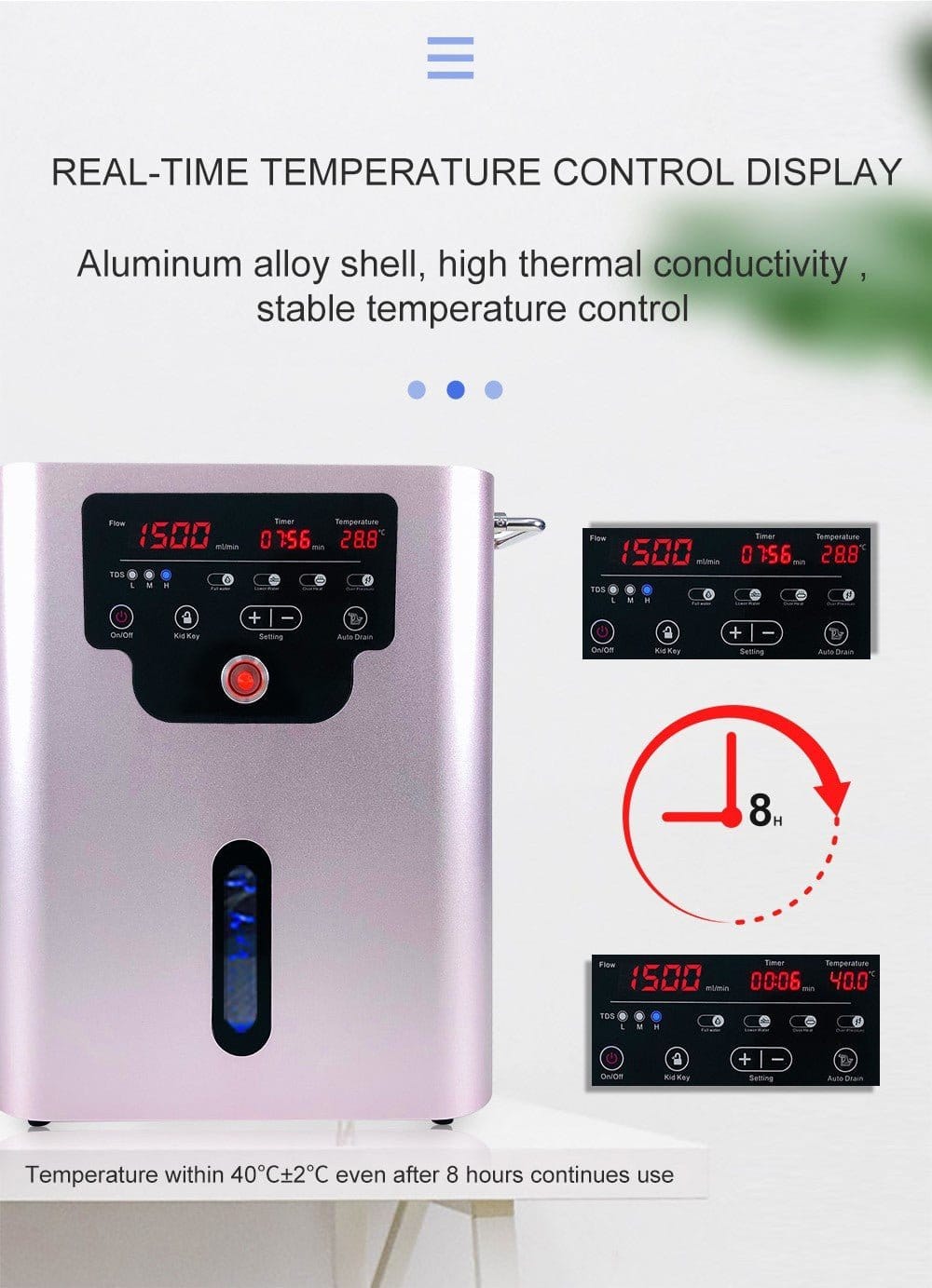 Hydrogen inhalator GY - HX1500 (1000 ml H2) - Uno Vita AS