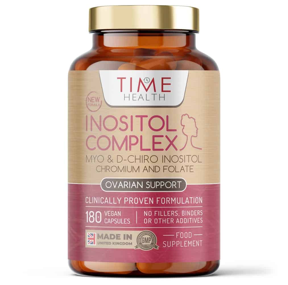 Inositol Complex Myo & D Chiro Inositol 180 kapsler med folat og krom i veganske pullulan-kapsler