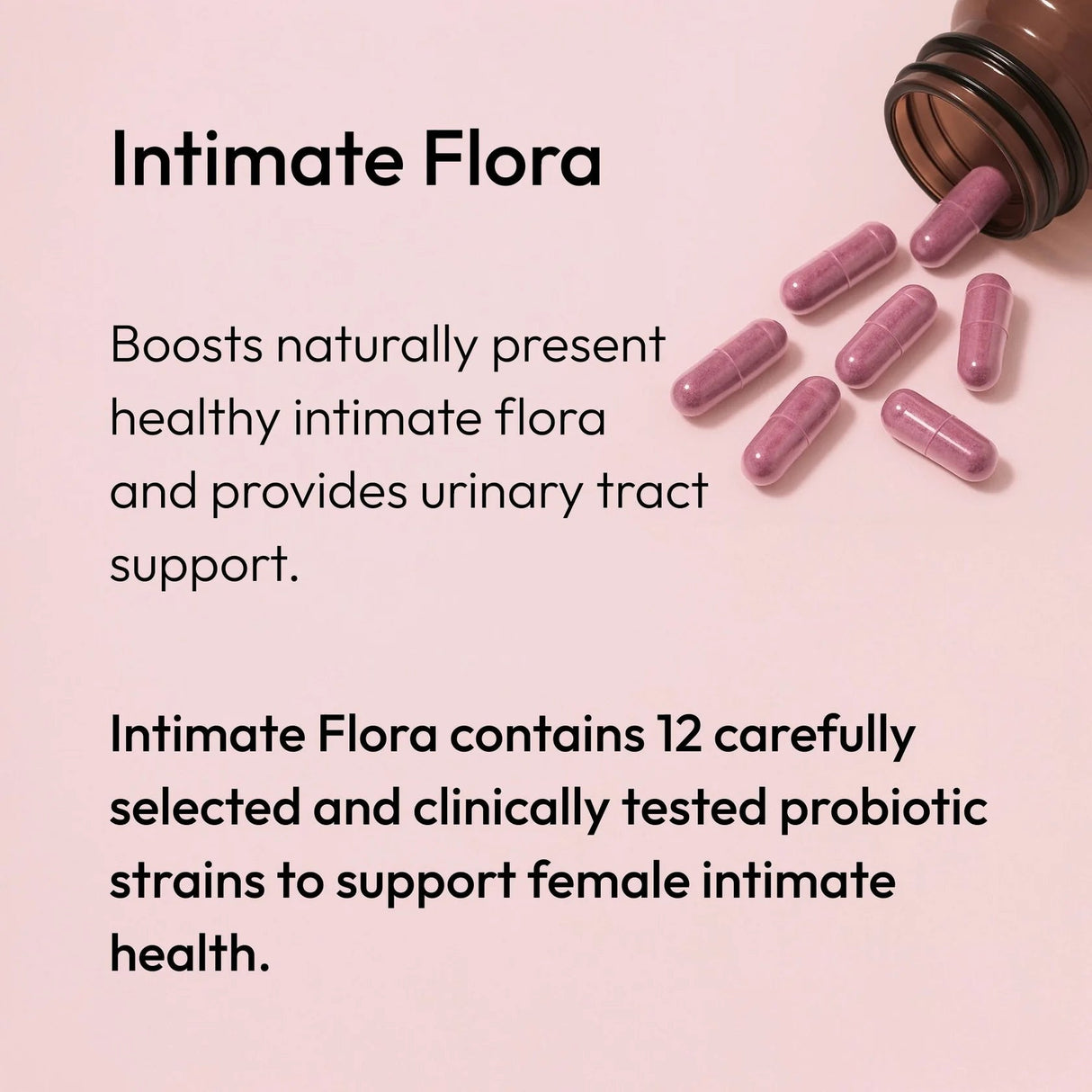 Intimate Flora - Vaginal Microbiome & UTI Support - Probiotics, Cranberry, D - Mannose - Uno Vita AS